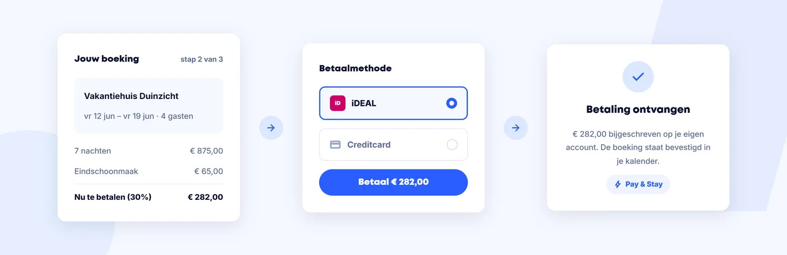 Payment screen